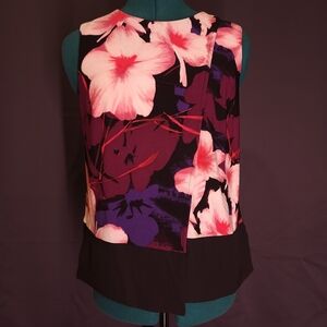 3/$20 Floral Sleeveless Top - Pink and Purple
